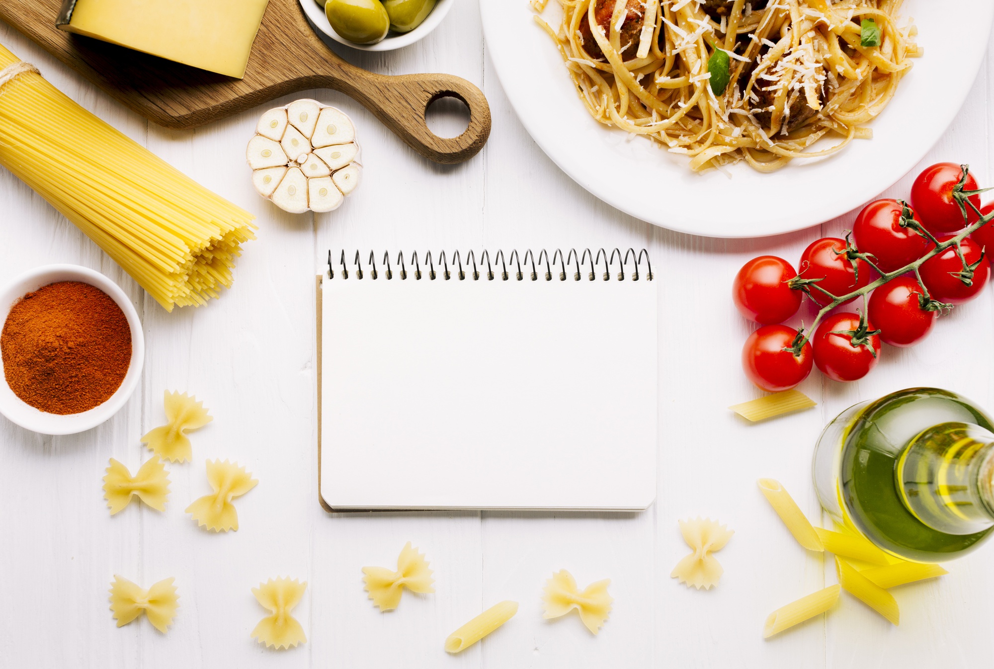 Esempio di menù corso: antipasto e primo
